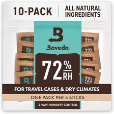 Boveda 72% RH 2-Way Humidity Control Pack 10 Count Restores and Maintains picture