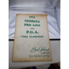 Vintage 1975-1977 Sea Island Golf Club Pro-Ama PGA Programs Map Ephemera Lot picture