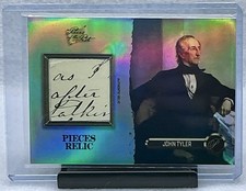 2023 Pieces of The Past Presidential Edition John Tyler Handwritten Relic 🇺🇸 picture