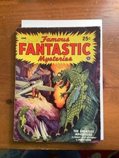 Famous Fantastic Mysteries #31 Collector Pulp Magazine Virgil Finlay Cover Art picture