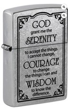 Zippo Lighter Serenity Prayer 