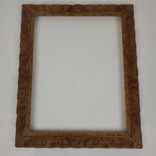 Antique  Hand Carved Great Wood Frame for Paintings  17  X 14  Inch  picture