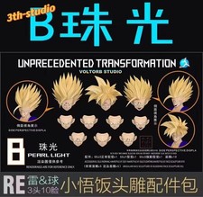 RE Custom DBZ 1/12 shf ssj1 ssj2 Son gohan yellow Head sculpture kit No Figure picture