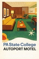 Retro PA State College Autoport Motel Poster 🌟 - 16x24” Hi-Res💎 Print - picture