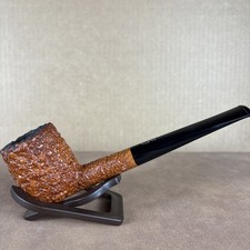 Don Carlos Two Note Fatta a Mano Rusticated Dublin Estate Tobacco Pipe Italy picture
