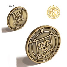 Botis Seal Coin Ars Goetia President Earl Talisman Brass picture