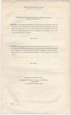 1868 London Gas Co. English Victorian Lighting Expenses Parliament Report picture