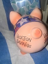 Rare Adorable Vacation Savings Find Pig Piggy Bank picture