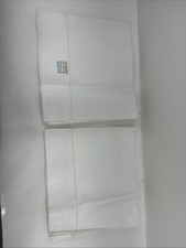 Vintage Irish Linen Pillowcases Count 2 White Queen size 32.5 x 20.5