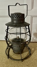 Vintage Dietz No. 39 Steel Clad Railroad Lantern New York USA Vulcan Dietz Globe picture