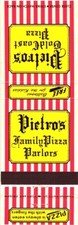 Pietro's Family Pizza Parlors Vintage Matchbook Cover 1950s-60s picture
