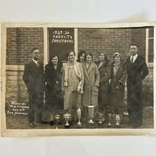 1929-30 Christoval TX Faculty School Group Photo W H Congdon San Antonio picture