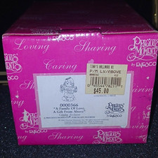 Precious Moments Lot Of 3 2 In The Same Set Plus 1 More. Pink Box Lot picture