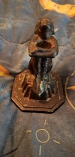 1928 Original Frankart Art Deco Cast Metal  Candlestick Holder Antique picture