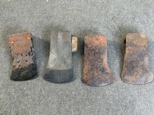 Vintage Single Bit Axe Head Lot of 4 Dunlap Plumb Vaughan Value Need Restore picture