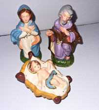 Old Creche Nativity Italy Paper Mache Mary Jesus Joseph 5