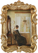 Vintage Picure Frames 2.5X3.5 Antique Victorian Gold Bronze Picture Frames for T picture