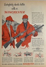 1953 Print Ad Winchester Model 94 Lever Action 30-30 Rifle,Model 70 Bolt Action picture