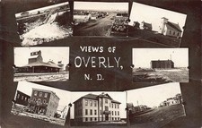 1911 REAL PHOTO Multi-Views Greetings of Overly, North Dakota - Bottineau County picture
