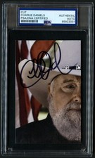 Charlie Daniels signed autograph 3x5 Singer Songwriter Cut PSA Slabbed picture