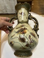 AUSTRIAN ERNST WAHLISS TURN WIEN PORCELAIN 5558 VASE 10,1/4” C1900 picture
