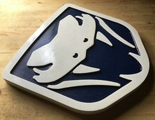 Dodge Viper Blue 3D routed wood plaque bar automotive car sign Custom picture