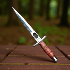 V-42 FSSF Dagger Knife Case Spike Fix Double Edge Blade Devil’s Brigade picture