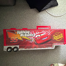 Rust-eze Disney Pixar Cars Lightning McQueen #95 Red trailer only  picture