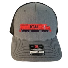 Detroit, Toledo & Ironton GP38 Richardson Gray Railfan Hat by Andy Fletcher picture