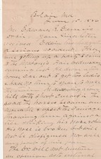 1886 Letter John A. Hanna Merchant from Bel Air, Maryland Personal Letter picture