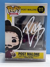Funko Pop Rocks POST MALONE #111 SIGNED AUTHENTICATED with COA  & CASE picture