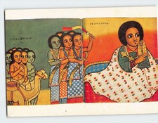 Postcard Ethiopian Painting of Emperor Yekuno Amlak picture
