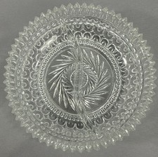 Vintage Fostoria Hostess Divided Round Clear Crystal Dish picture