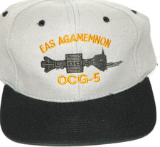 Vintage Babylon 5 EAS Agamemnon Hat Cap Snap Back Gray Black Fan Club Men 90s A picture