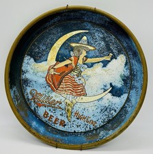 Rare 1940’s Miller High Life Beer Girl On Moon Server Tray 13