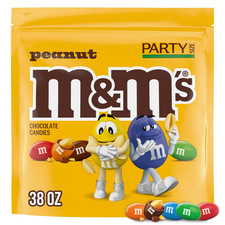 M&M'S Peanut Milk Chocolate Candy Bulk Pack, Party Size, 38 Oz Bag picture