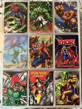 1994 AND 1995 FLAIR MARVEL AND 1995 FLEER MARVEL METAL PARTIAL BASE CARD SETS picture