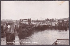 WA Tacoma RPPC 40's SIXTH AVE FERRY LANDING SLIP for the POINT FOSDICK FERRY D73 picture