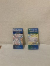 VTG 1996 Rand McNally Pennsylvania& Philadelphia EasyFinder Map Lot Plastic Coat picture