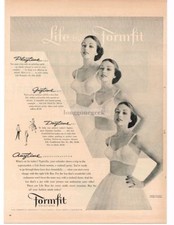 1955 Formfit LIFE Bra Brassiere Romance Thrill Confidential Bullet Vintage Ad  picture