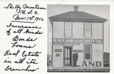Shelby, Montana Real Estate Land Sales Co, Andrew Wigeby Mgr. 1912, RP picture