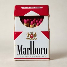 Vintage Miniature Marlboro Cigarette Pack Novelty Matchbox picture