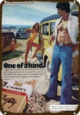 1978 Sexy Woman & Woody CAMEL CIGARETTES Vntg-Look DECORATIVE REPLICA METAL SIGN picture