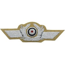 LW Tropical Meyer Cap Cockade - WW2 Repro Luftwaffe Badge Patch German Air Force picture