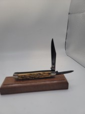 Vintage Kutmaster Utica NY 2-Blade Jigged Handles Pocket Knife picture