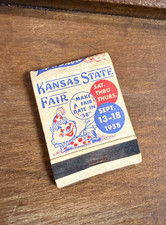 1958 Kansas State Fair Hutchinson KS Matchcover Royal American Shows 4-H picture