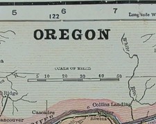 Vintage 1894 OREGON Map 14