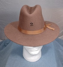 Spanish American War hat   old reproduction   ventilated crown   insignia  sz S picture