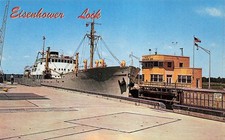 Massena NY New York Eisenhower Lock St. Lawrence Seaway Vtg Postcard H49 picture