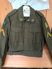 1958 Dutch Military Motecht Mitin Wool Jacket Army Green w 